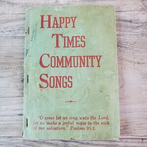 VTG Community Song Book "Happy Times Community Songs" Alabama Textile / Andala